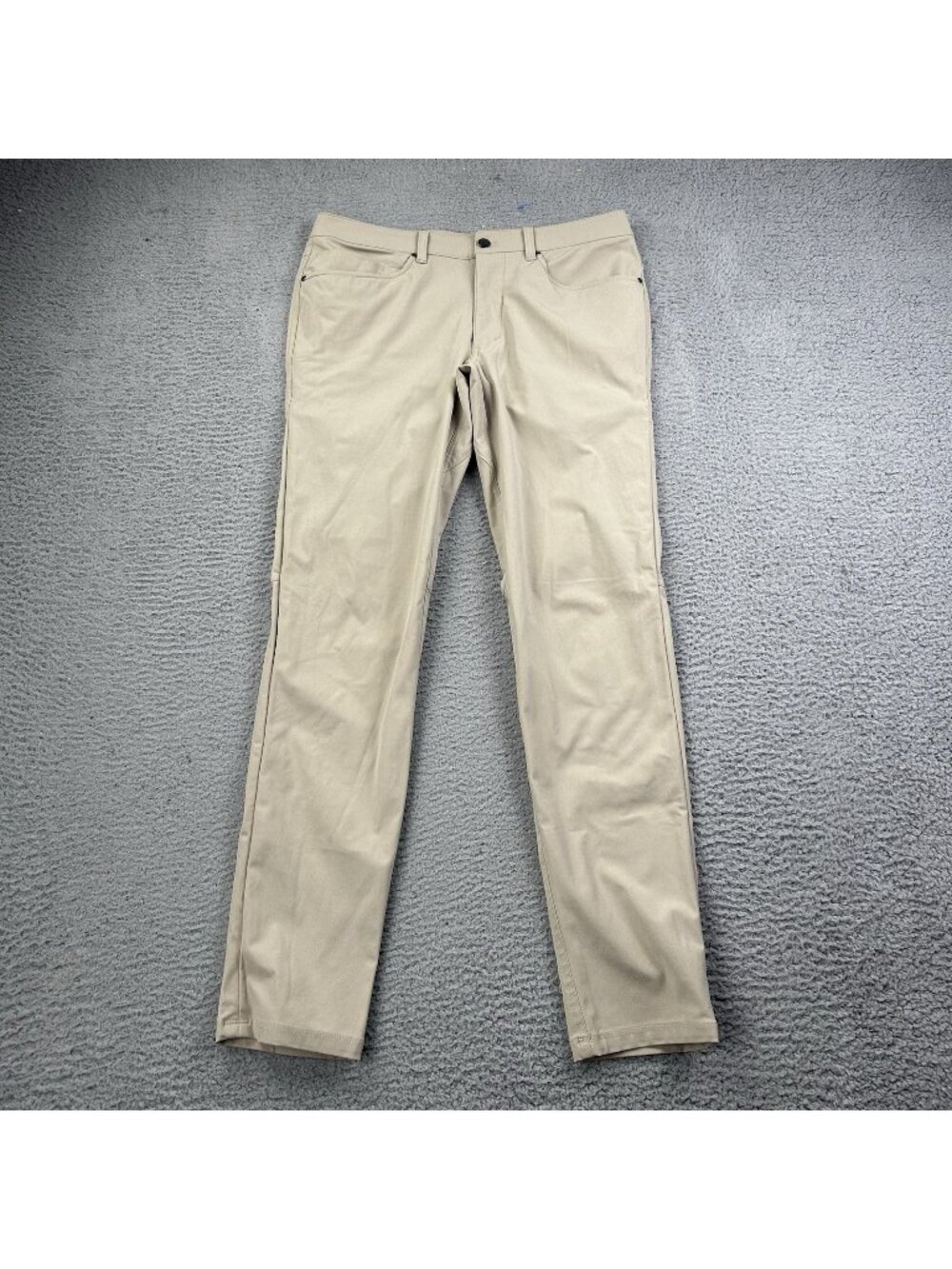 Lululemon ABC Slim Fit Dress Pants Chino Khaki Size 32 M5ADAS